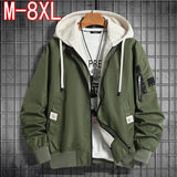 Men's Plus Size Hooded Jacket – 8XL Winter Coat