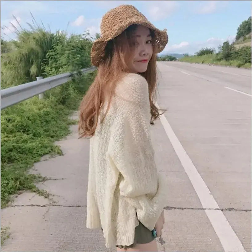 Women Oversized Long Knit Cardigan