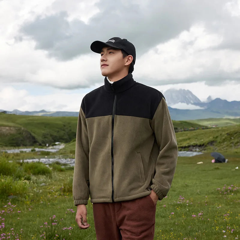 Unisex Plus Size Softshell Fleece Jacket