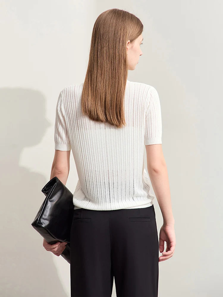 Women's Jacquard Pocket Knit Sweater