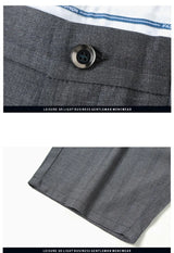 Men Striped Business Shorts