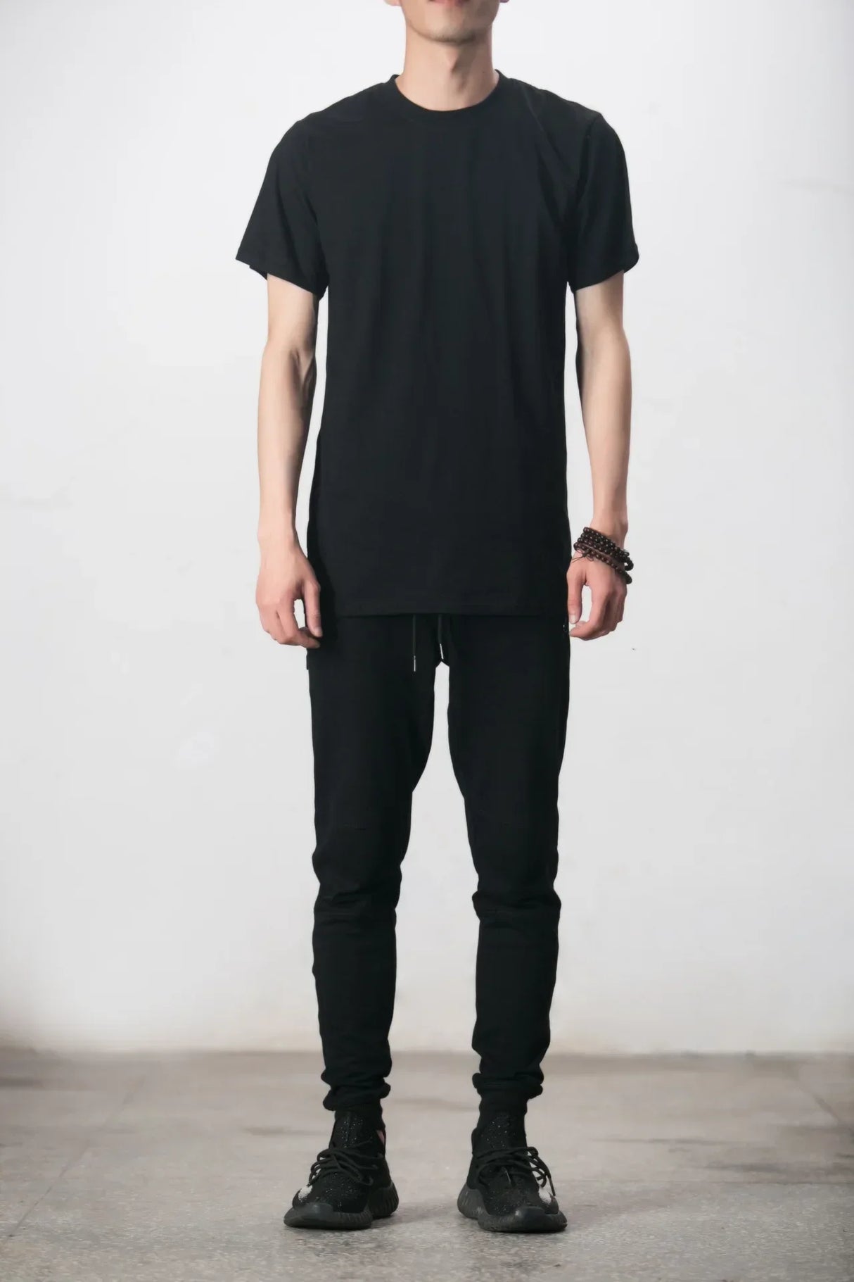 Men Long Hem Streetwear Tee