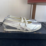 Women Ballet Flats Round Toe Lace Genuine Leather