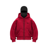 Men Balaclava Zip Hoodie Jacket