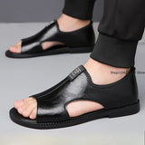 Men’s Leather Summer Beach Sandals 2025