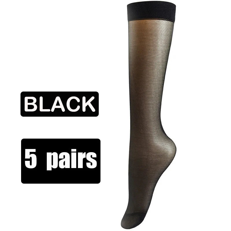 Women Nylon Knee Socks
