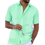 Men Pink Hawaiian Shirt