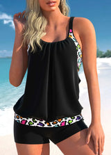 Women Marble Print Bikini Set