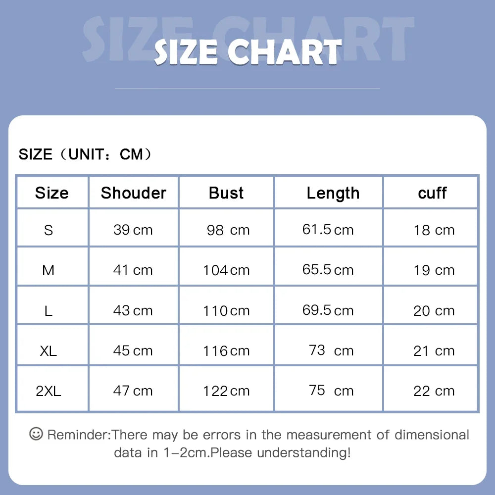 Size chart for hospital surgical scrub tops, displaying measurements for various sizes including S, M, L, XL, and 2XL.