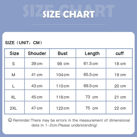 Size chart for hospital surgical scrub tops, displaying measurements for various sizes including S, M, L, XL, and 2XL.