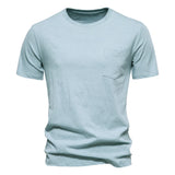 Men Cotton O-Neck Summer T-Shirt