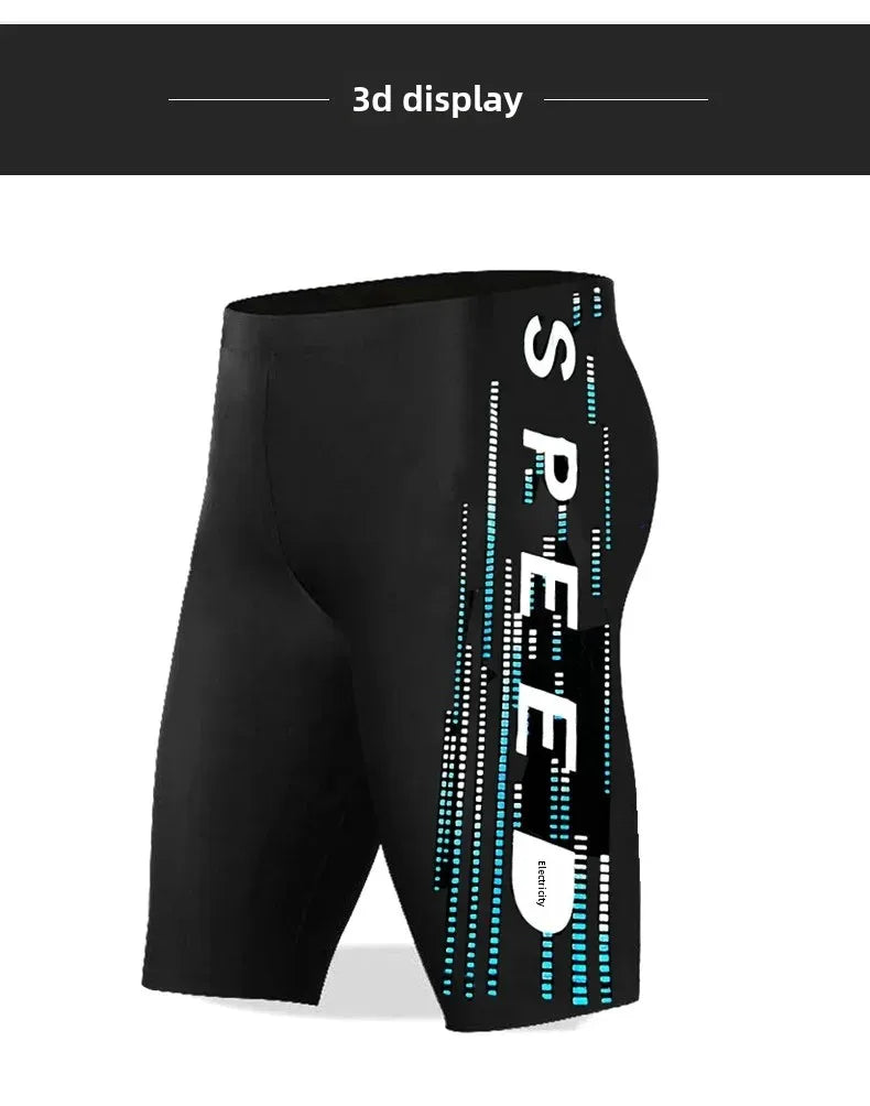 Men’s Plus Size Five-Point Swim Shorts