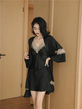 Women Ice Silk Nighty Pajamas