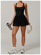 Women Mesh Breathable Tennis Skirt