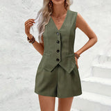 Waistcoat & Shorts Set for Women