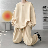 Men’s Plus Size Plain Tracksuit Set M–5XL