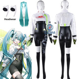 Hatsune Miku Racing Anime Cosplay Outfit