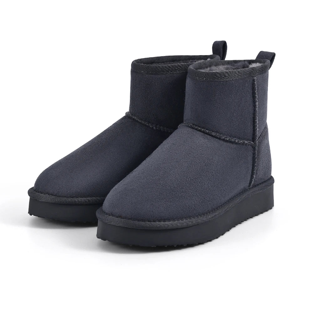 Evshine Memory Foam Ankle Boots – Waterproof Winter Snow Boots