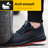 Manlegu Air Mesh Lightweight Safety Sneakers