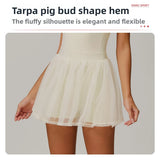 Women Mesh Breathable Tennis Skirt