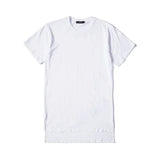 Men Long Hem Streetwear Tee