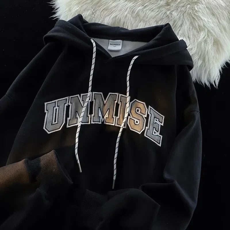 2025 Men's Plus Size Hoodie – Vintage Navy Blue