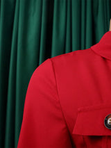 MaxiFit™ – Belted Button Maxi Office Jumpsuit (Work Chic, Waist-Defining & Longline)