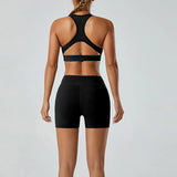 Women Deep V Hollow Back Sports Bra