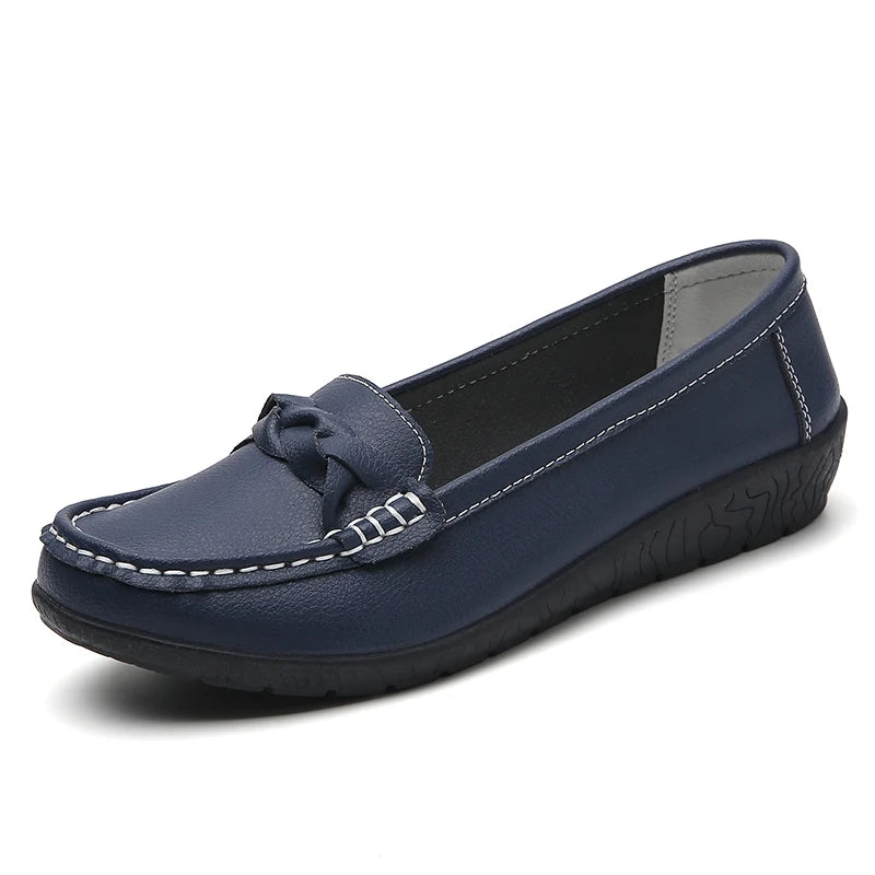 Women Leather Nurse Flats