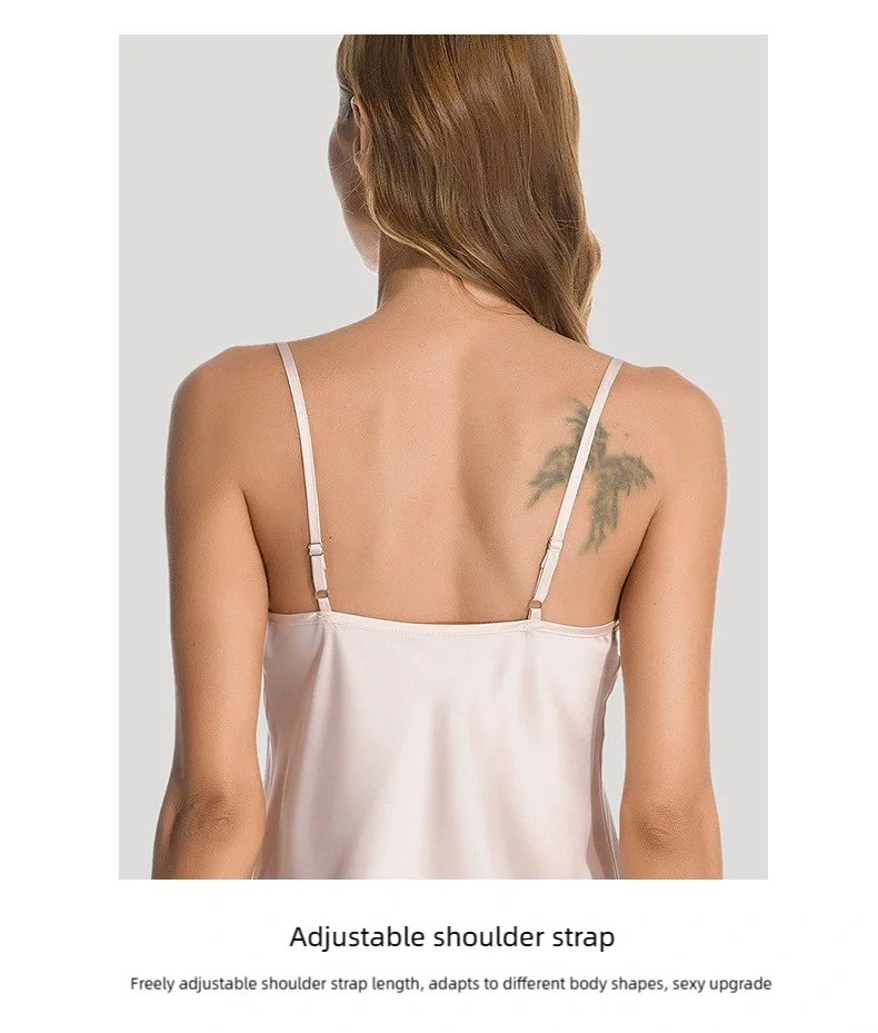 Women Deep V Silk Sleepwear