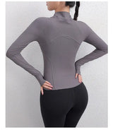 Women Textured Long Sleeve Running Jacket