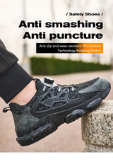 Women Safety Shoes Reflective Steel Toe Sneakers