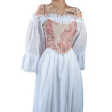 Women Floral Corset Tank Top