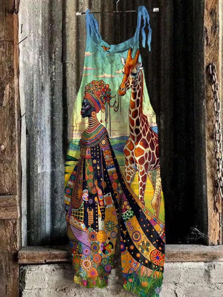 Women Abstract Print One-Piece Shorts