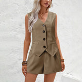 Waistcoat & Shorts Set for Women