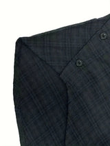 Women Plus Size Plaid Hooded Shirt