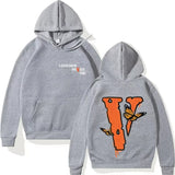 Men's Plus Size V-Shaped Hoodie – Casual Loose Fit