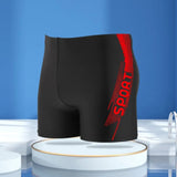 Men's Plus Size Printed Swim Trunks