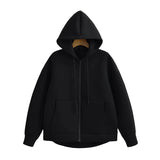 Women's Oversized Zipper Hoodie Jacket