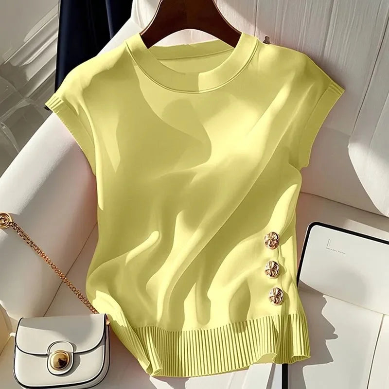 Women's Sleeveless Summer Knit Pullover