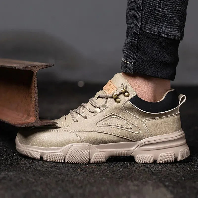 Men Steel Wire Safety Work Sneakers