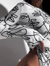 Elegant Skinny Bodysuit Women – Slim Long Sleeve