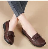 Women Leather Nurse Flats