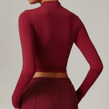 Women's Long Sleeve Yoga Shirt – Outdoor Running Fitness Top