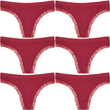 Women Mid-Rise Lace Thong
