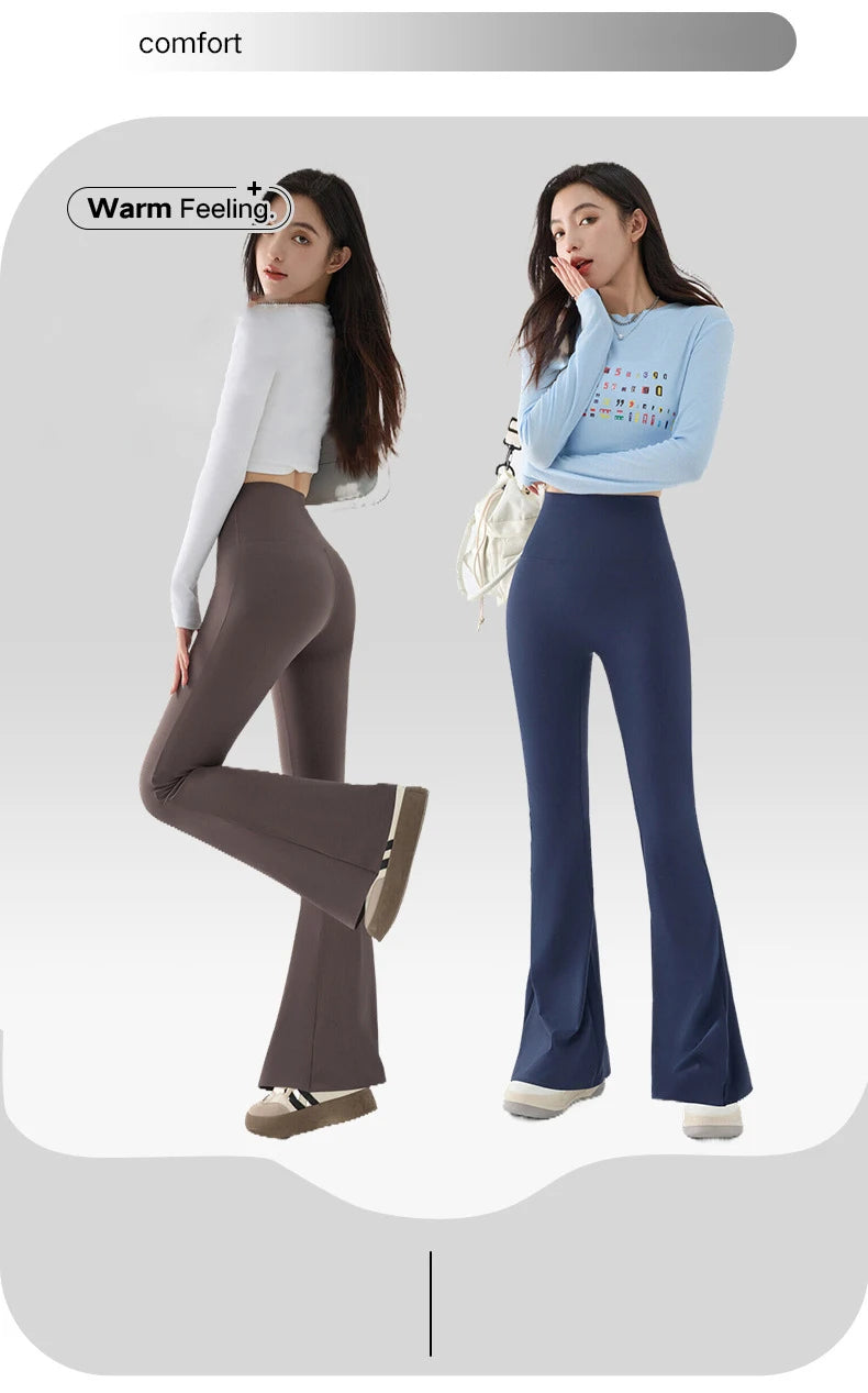 Women Flared Shark Leggings