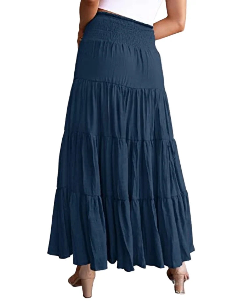 Women Boho Maxi Skirt