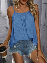 Pleated Sleeveless Vest