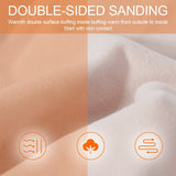 Close-up of double-sided sanding fabric showcasing warmth, softness, and comfort for effective thermal insulation.