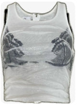 White Knitted Sleeveless Vest Top